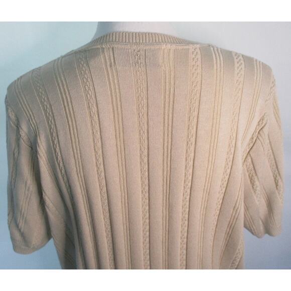Alfred Dunner Women's Short Sleeve Tan Lightweight Sweater Size XL - Picture 6 of 10